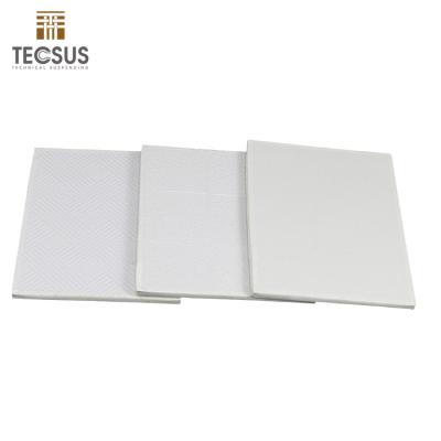 China Artistic Ceilings 2x2 Vinyl Covered Gypsum Board False Ceiling Tiles for sale