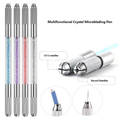 중국 2개의 머리 눈썹 마이크로블레이딩 펜 13cm 마이크로블레이딩 문신 눈썹 펜 판매용