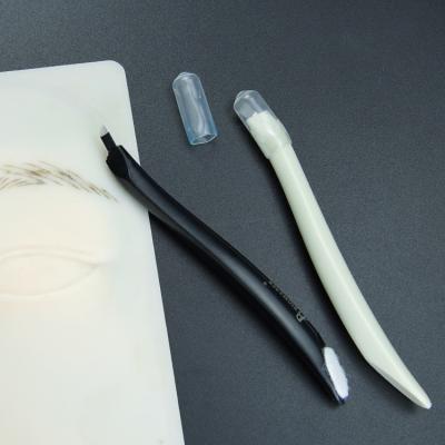 China OEM Disposable Microblading Eyebrow Tattoo Pen Manual With Blade for sale