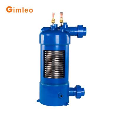 China Custom Industrial Swimming Pool Heat Exchanger / Aquarium Titanium Tube Heat Exchanger for sale