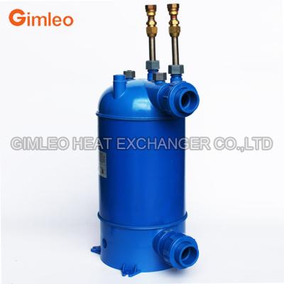 China PVC shell Water to Water Heat Exchanger Condenser with Titanium Coils for Swimming Pool Boiler for sale