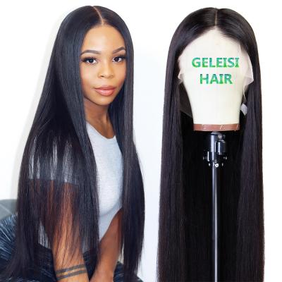 China Wholesale 100% Density Silky Straight Virgin Hair Brazilian Straight Hair Lace Front Wigs 130% 150% 180% For Women for sale