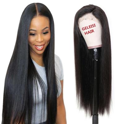 China Cheap Brazilian Virgin Hair Silky Straight Wave 100% Lace Front Wigs Best,Wholesale Cuticle Aligned Straight Hair Lace Front Wig With Baby Hair for sale