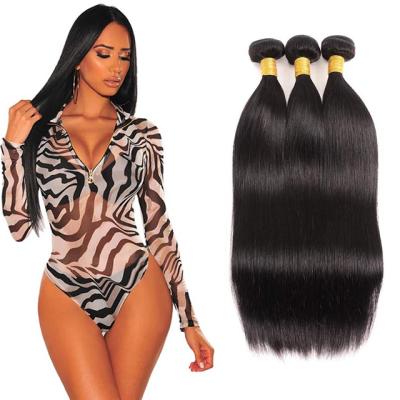 China Brazilian Wave 100 Hair Bundles 9a 10a 12a Grade Silky Straight Virgin Mink Hair, Natural Virgin Cuticle Aligned Hair Bundles With Closure for sale