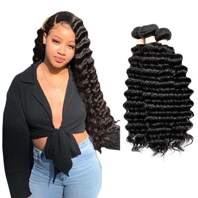 China Wholesale Unprocessed 100 Deep Wave Virgin Brazilian Deep Wave Hair Weave Cuticle Aligned Deep Wave Hair Vendors for sale