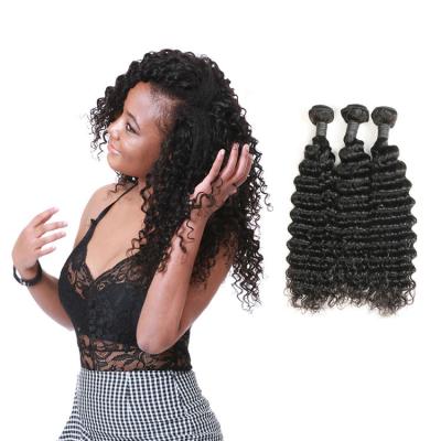 China Brazilian Virgin Deep Wave Cuticle Aligned Brazilian Hair 10a Grade Mink Deep Wave Virgin Hair Bundles Unprocessed Weft Extensions for sale