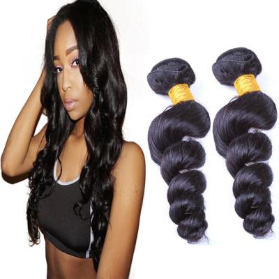 China Loose Wave 100% Unprocessed Brazilian Hair , Grade 12A Remy Virgin Brazilian Loose Wave Hair Bundles Extensions With Closure for sale