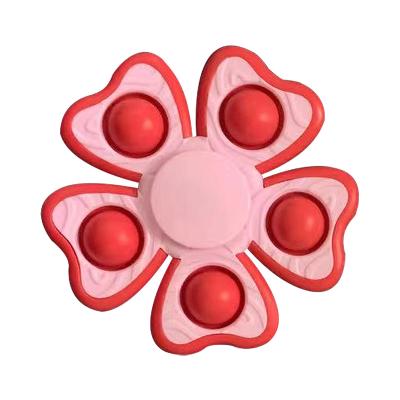 China Simple Toy Fidget Spinner Toys Trigger Finger Fidget Spinners Dimple Pop Itting Sensory Anti Flower Mute High Speed ​​Wholesale Silicone for sale