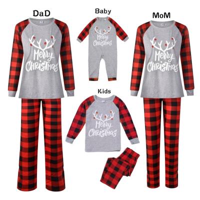 China High Quality Custom Printed Thermal Parent-child Suit Sleepwear Family Christmas Matching Pajamas for sale