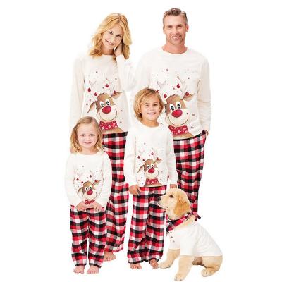 China Wholesale Amazon Winter Fashion Children Adult Family Thermal Baby Christmas Matching Pajamas for sale