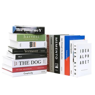 China Modern Hot Selling Famous Brand Printed Designer Faux Faux Books Decor For Home Decoration for sale