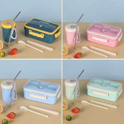 China Cheap Factory Stocked Straw Wheat Bento Box With Lowest Price for sale