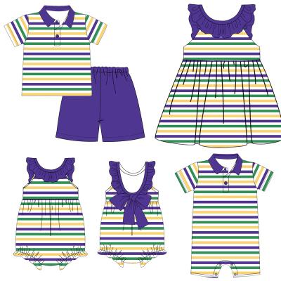 China Fashionable New Style Spandex/Cotton Boys Jumpsuit Customized Baby Striped Romper Kids Overalls Cotton One Piece Wholesale for sale