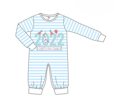 China Comfotable high quality OEM knit cotton baby boy rompers wholesale customized logo and color winter baby clothes for sale