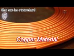 air conditioner connecting copper pipe pancake copper material capillary coil tube 120mm