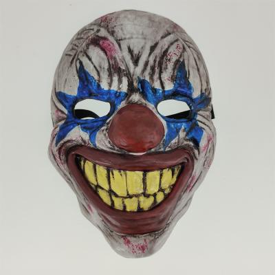 China 15+ 2023 New Clown Mask For Halloween Cosplay Party Supplies Scary Mask Antique Blue And Red Evil Clown Mask Blister Antique Custom for sale