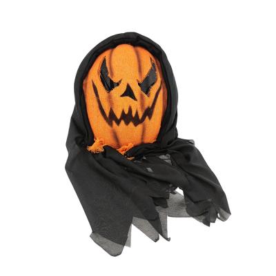 China Hot Selling Comfort 15+ To Wear Evil Pumpkin Mask Cloak Pumpkin Bag Mask Halloween Party Supplies for sale