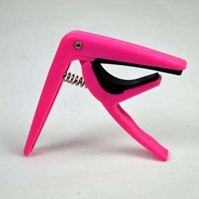 China CS-J-B11 GUITAR High Grade ABS Plastic Pink Guitar Capo For String Guitar for sale