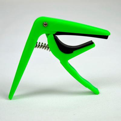 China CS-J-B11 GUITAR High Grade ABS Plastic Green Guitar Capo For String Guitar for sale