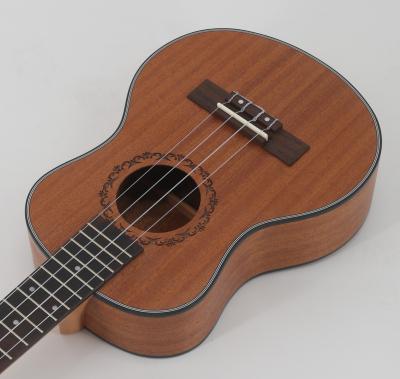 China 26 Inch Full Acoustic Guitar Black Frontier Sapele Sand Billy Ukulele Custom for sale