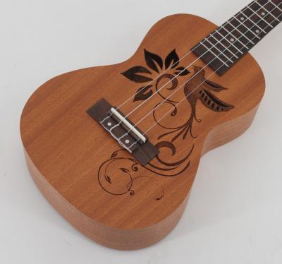 China Sapele Factory Directly 23 Inch Customized Model Sapele Lark Woodern Ukulele for sale