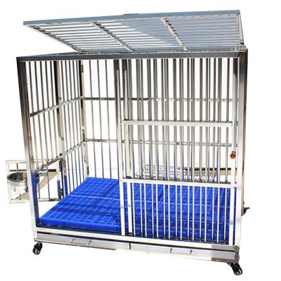 China Viable Low Price Indoor Aluminum Dog Crate With Wheels for sale