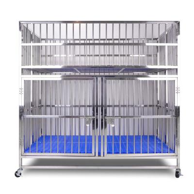 China Animal Hospital Stainless Steel Dog Wire Cage Sustainable Foldable Cheap Cage For Dogs for sale