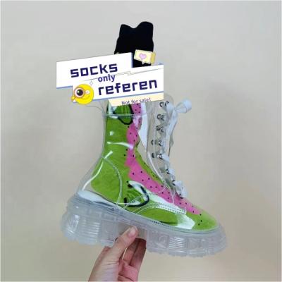 China Summer Anti-slippery Women Jelly Custom PVC Beach Shoes Flats Fashion Ladies Sandals New Design Jelly Boots for sale