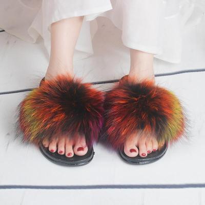 China Fashion Trend Soft Sliders Shoes With Fur Ladies Slide Sandal Winter Slipper For Women for sale