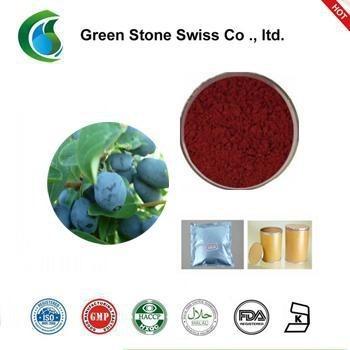 China Anthocyanin 5% - 25% Sweetberry Honeysuckle Extract for sale