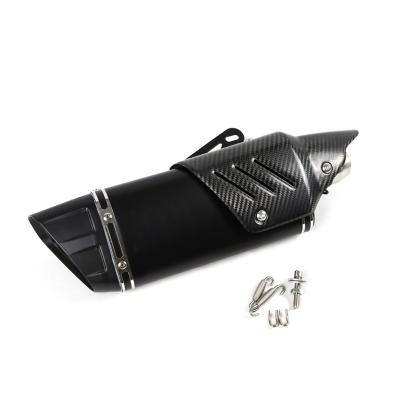 China Aluminum Alloy Carbon Muffler Motorcycle Modified Exhaust For Yamaha R1/R6/MT07/R15 Suzuki GSX250 600 750 DL250 Tubos de Escape Para Moto for sale