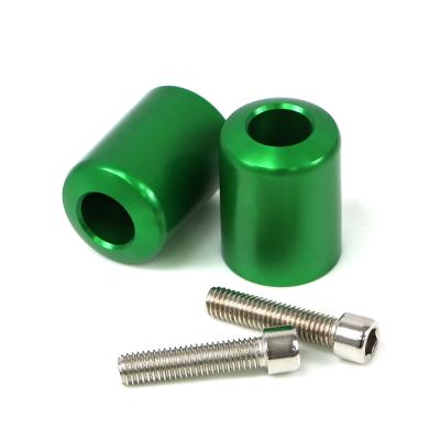 China Aluminum Alloy Motorcycle Handlebar Hand Grip Bar End Plug Block CNC For KAWASAKI Accessories NINJA 400 Z400 Versy 650 for sale