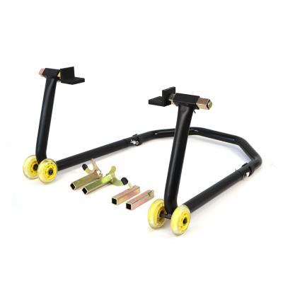 China Rear Stand 1000cc 500kg Stainless Steel Motorcycle Pre Carrier Wheels Motorcycle Rear Wheel Support Repairing Tool for sale