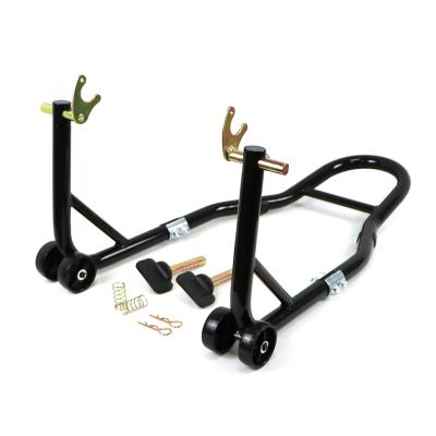 China Stainless Steel Motorcycle Pre Stand Rear Lift Wheels Motorbike Rear Wheel Support Repairing Tool 1000cc 500kg Load Bearing for sale