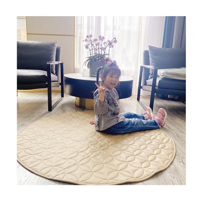 China New Play Mat 2021 Round Eco-friendly Hot Sale Fancy Design Quilted Pad Floor Mat Foldable Tatami Mat for sale