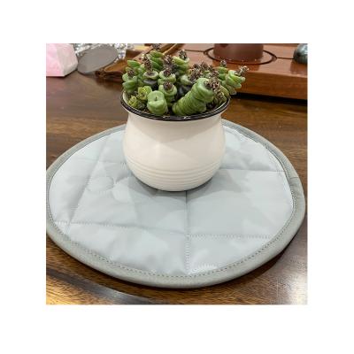 China Best Oilproof Spun Leather Kitchen Table Place Mat Eco-friendly Quilted PU For Kids for sale