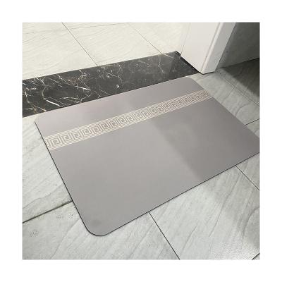 China Bathroom Viable Diatomite Mat Set Diatomaceous Mud Absorbent Mat 40*60cm , 40*90cm for sale