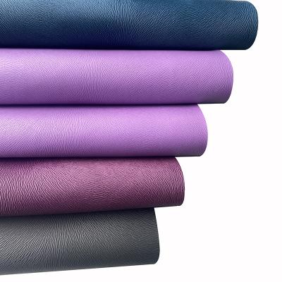 China Elastic Absorb Cheap PU Leather Sweat Mat For Yoga Leather Rubber From Yoga Factory Price for sale