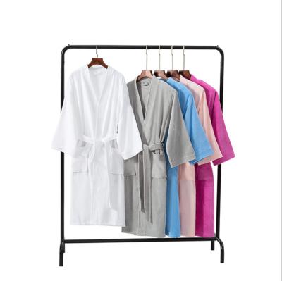 China High quality breathable suitable for hotels with logo unisex washable bathrobe family cotton pajamas for sale