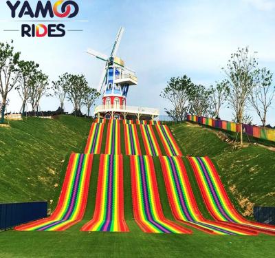 China HDPE Rainbow Snow Dry Slide For Kids And Children To Have Fun for sale