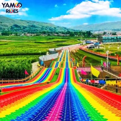 China HDPE Amusement Park Ride For Kids Ski Rainbow Snow Slip Dry Slide for sale