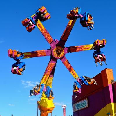 China FRP & Steel Customized Exciting Games Ride Outdoor Wind Fire Wheel Surge Rides for sale