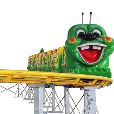 China FRP+steel quality Mini Roller Coaster Caterpillar Rides thrill track hot train rides on sale for sale