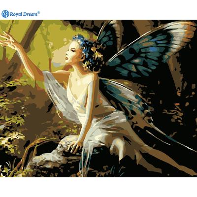 China Beautiful Modern ROYALDREAM Faery Oil Painting By Canvas Digital Painting For Living Room Wall Artist Residence Decoration for sale