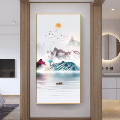 China Waterproof + Eco-friendly Wall Decoration Background Landscape 40*80cm Porcelain Crystal Painting for sale