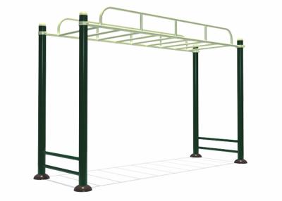 China Park Outdoor Gymnastics Equipment , Galvanized Steel Workout Parallel Bars For Adult for sale