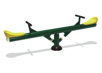 China Kids Gym Outdoor Fitness Equipment Metal Double Outdoor Playground Seesaw Rocker for sale