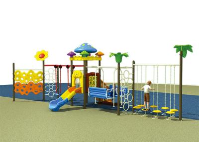 China Colorful Childrens Single Swing , Baby Swing And Slide Set Outdoor Slide Playground Equipment for sale