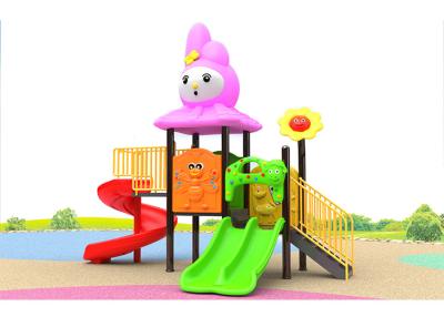 China Crawling 8 Year Old Play 420cm Plastic Garden Slide for sale