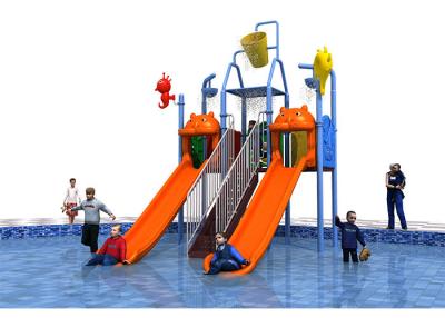 China Plastic Combination Slide 32mm Water Playground Equipment for sale